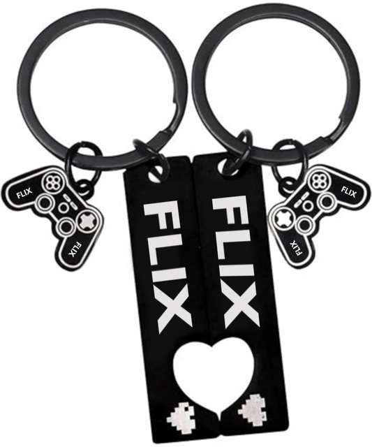 FLIX's Keychain with Game Controller Charm – Bottle Opener Gift for Gamers