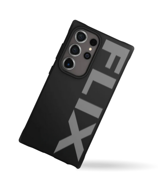 FLIX's Matte Black Slim Protective Case for Samsung Galaxy – Minimalist Design