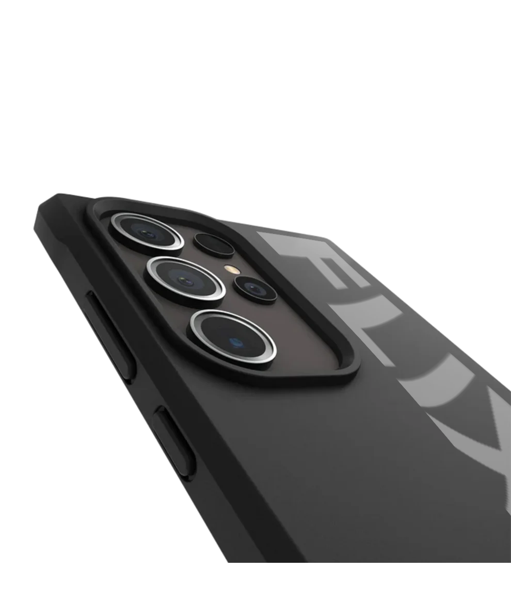 FLIX's Matte Black Slim Protective Case for Samsung Galaxy – Minimalist Design