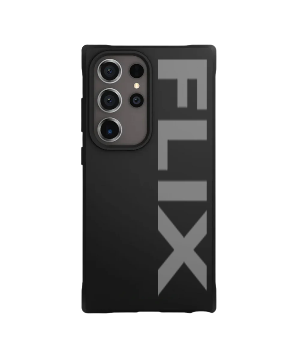 FLIX's Matte Black Slim Protective Case for Samsung Galaxy – Minimalist Design